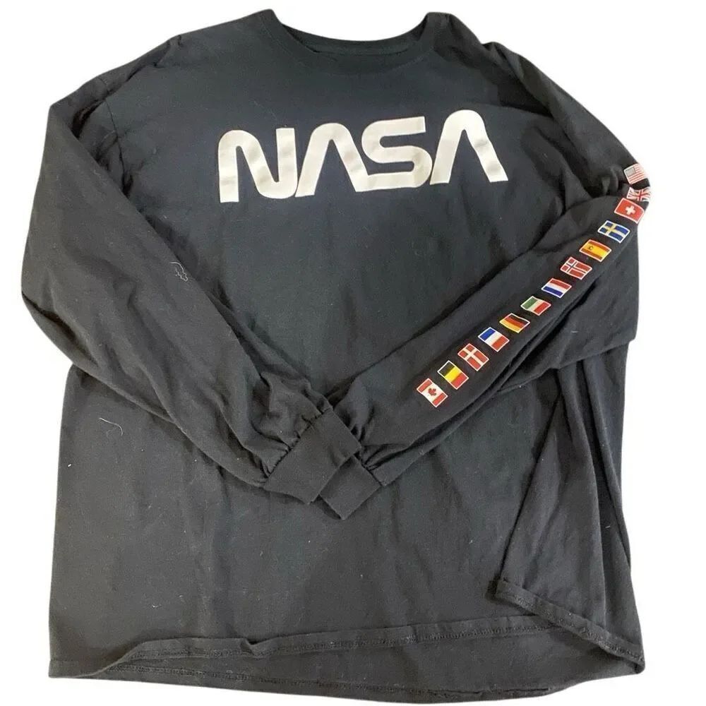 NASA size 2XL black long sleeve men’s tshirt